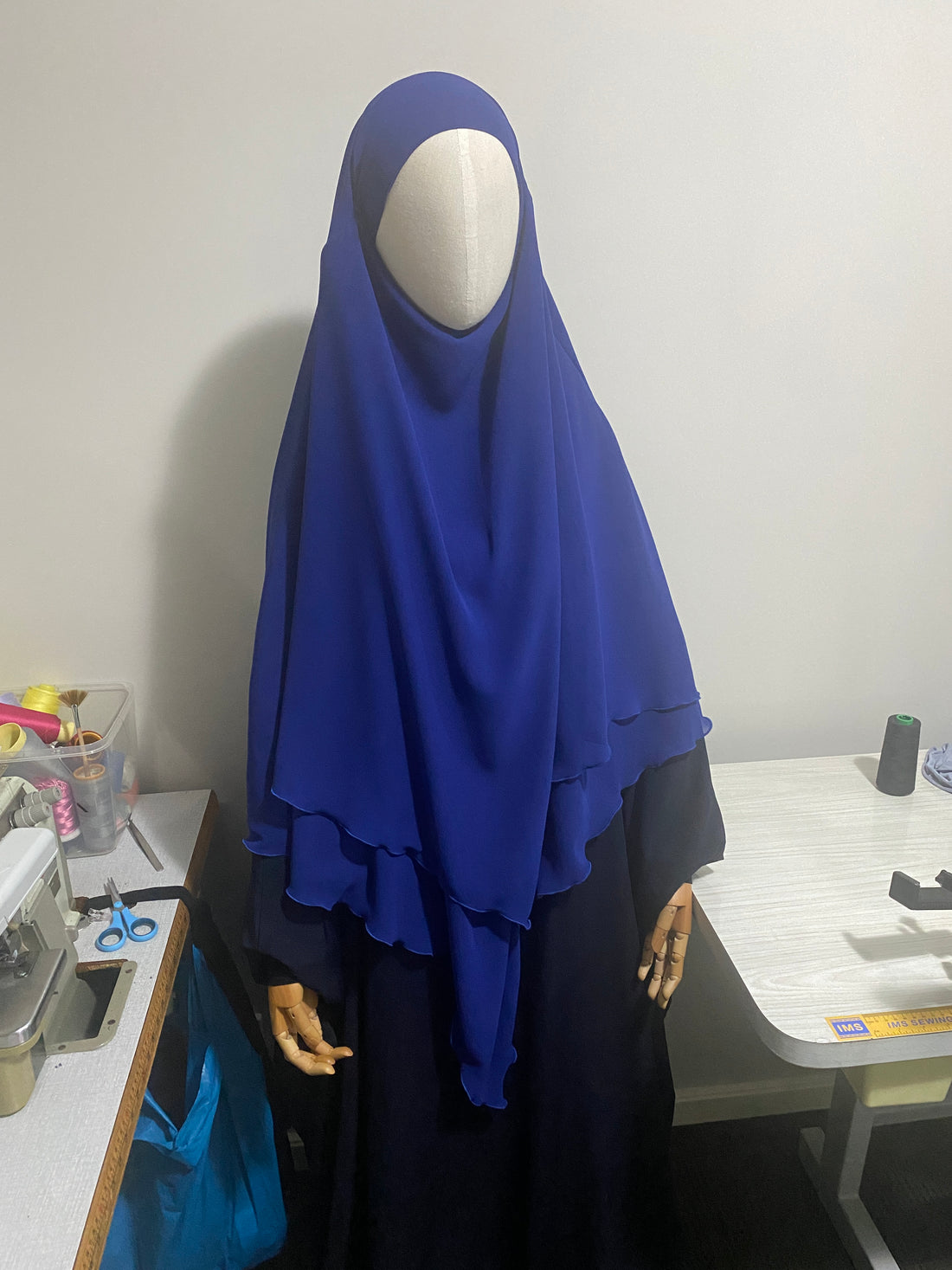  Triple layer back and double layer front Khimar