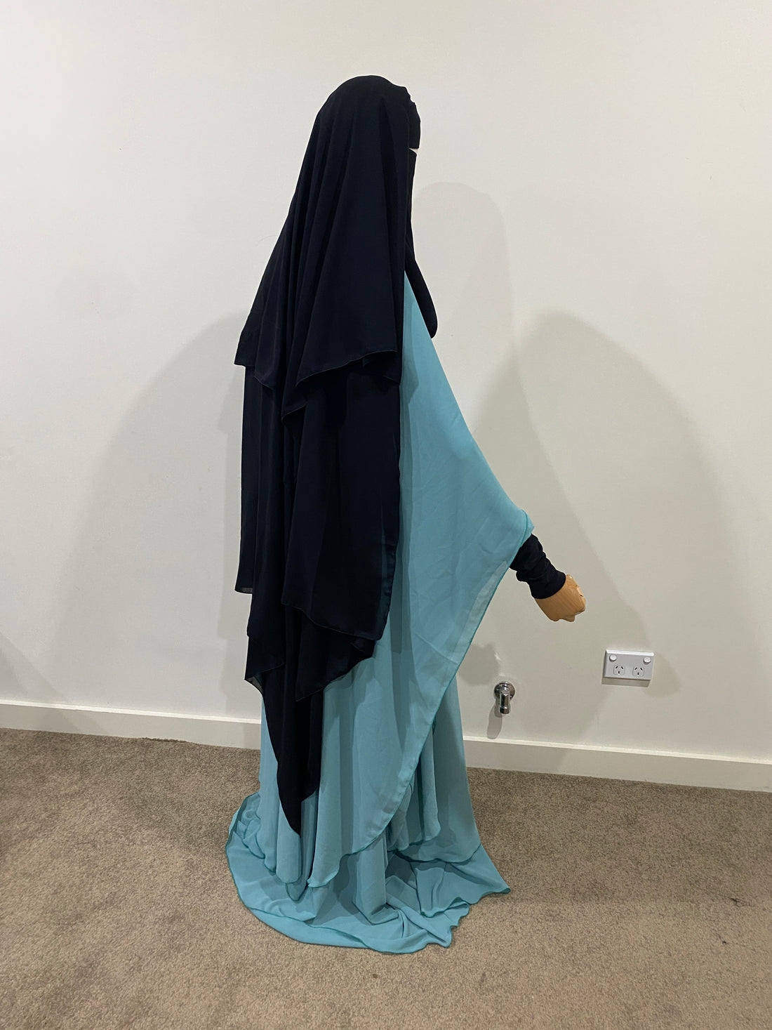 Double layer niqab diamond cut