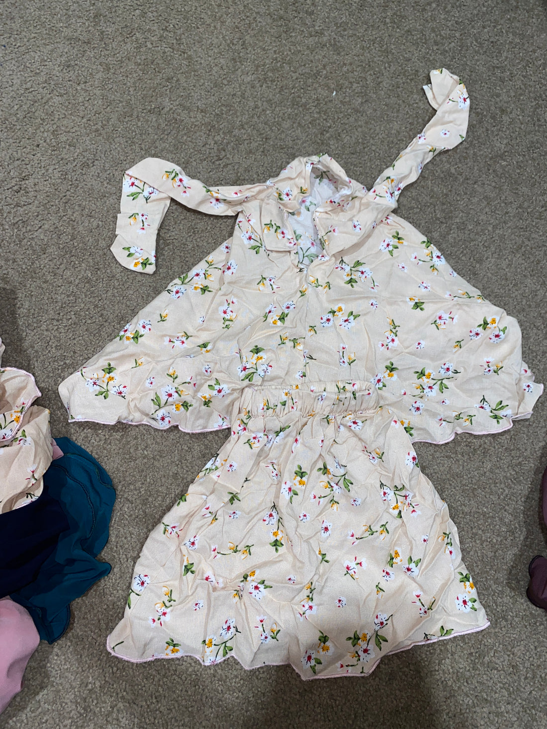 Kids newborn sleeveless jilbab set