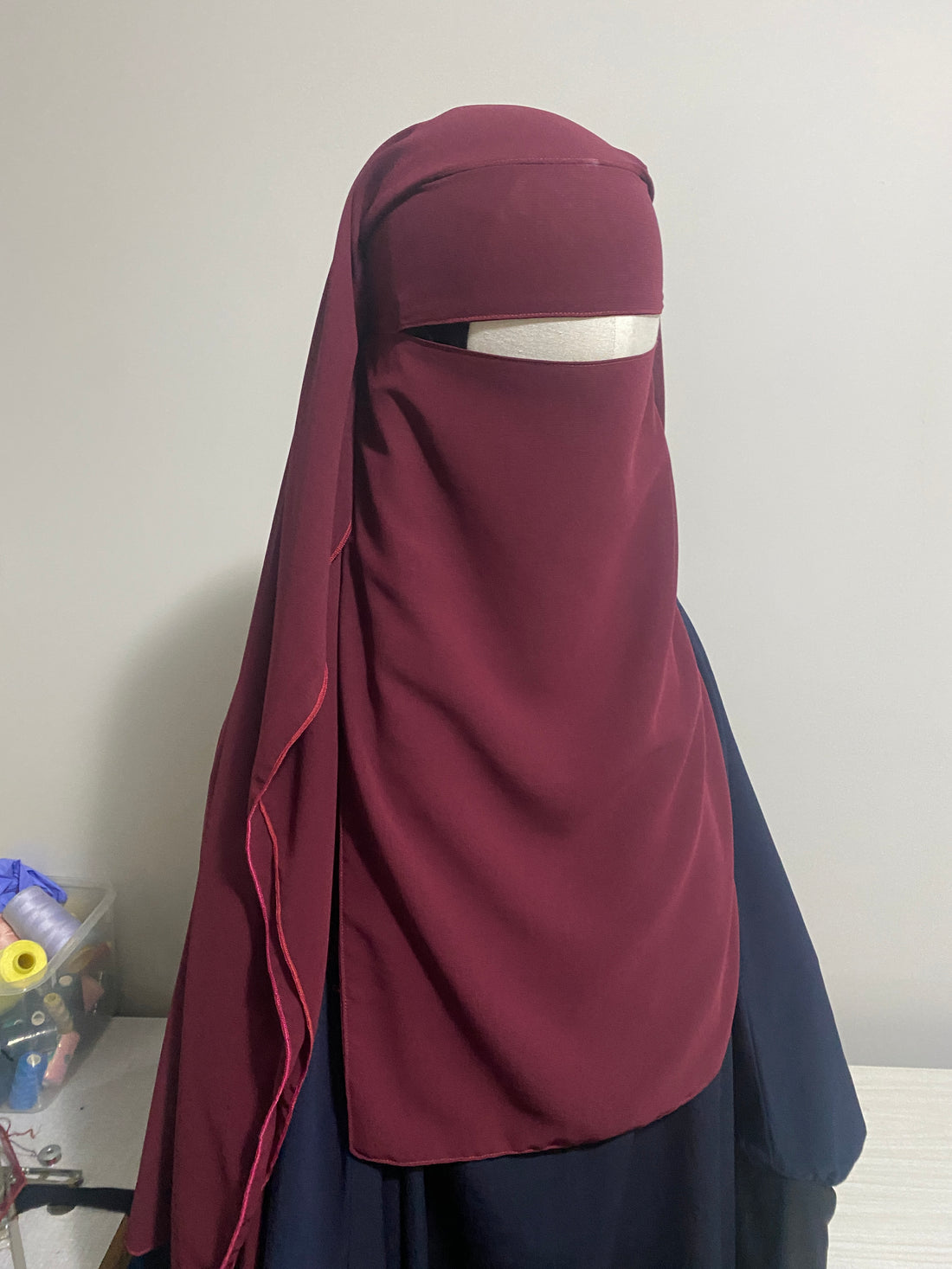 Triple layer niqab diamond cut
