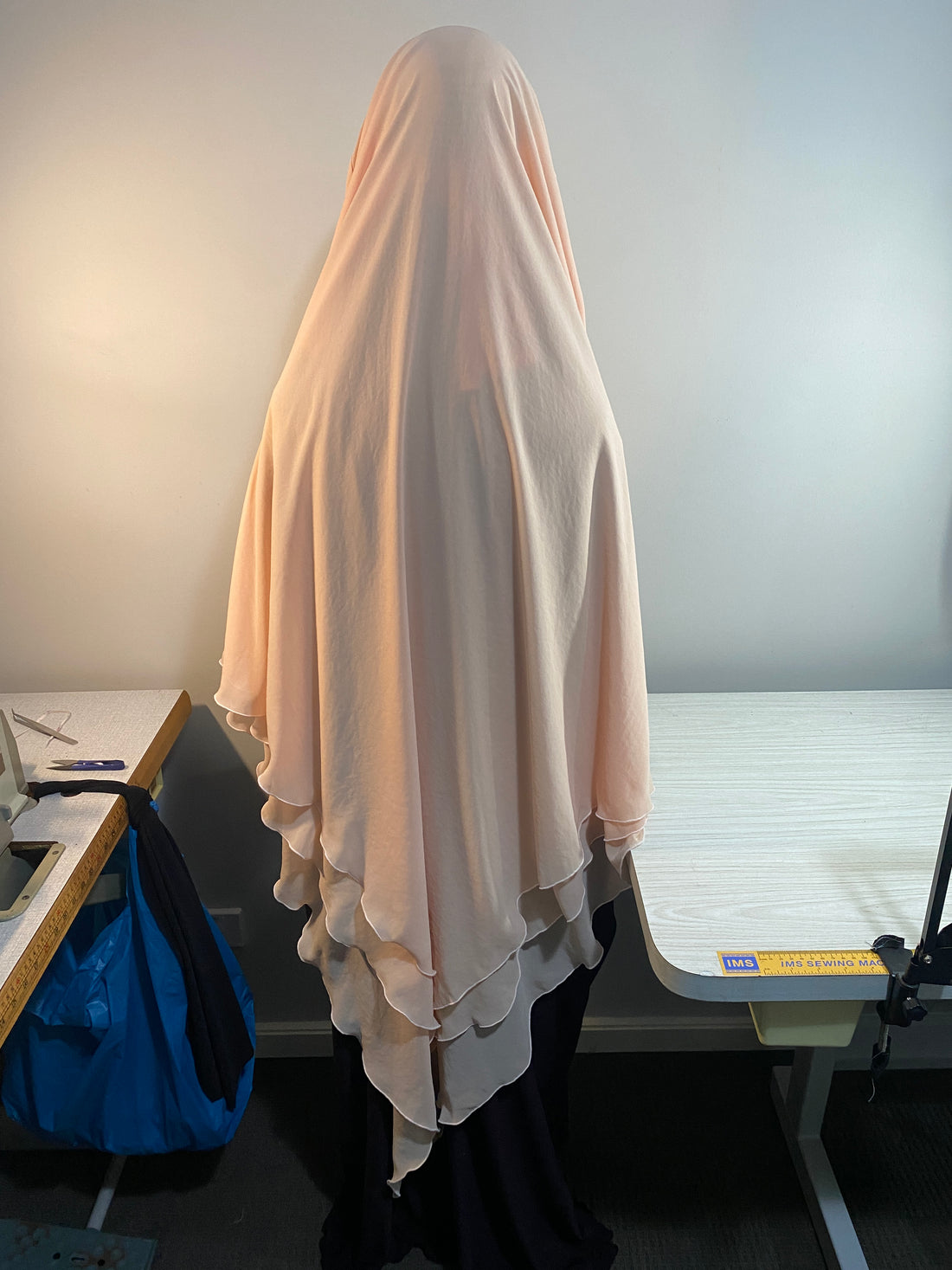  Triple layer back and double layer front Khimar