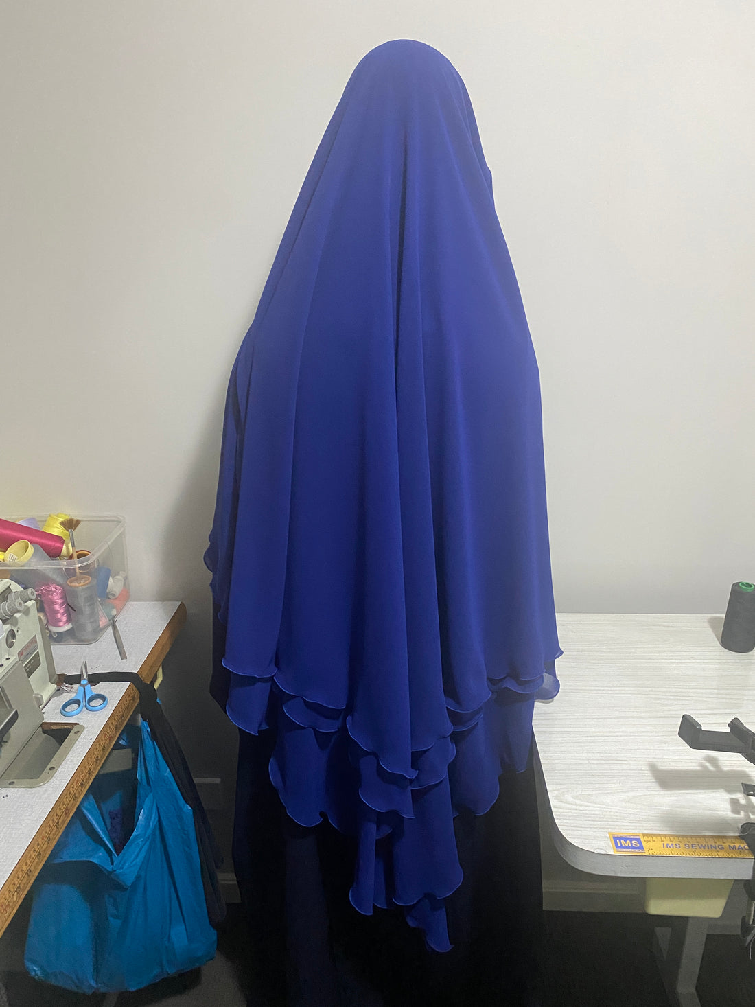  Triple layer back and double layer front Khimar