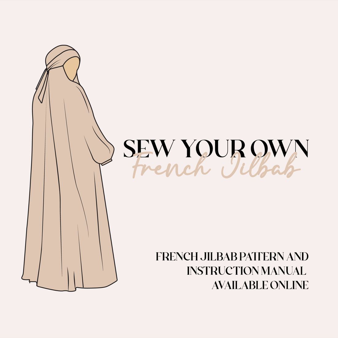 Women’s French Jilbab – Sewing Template