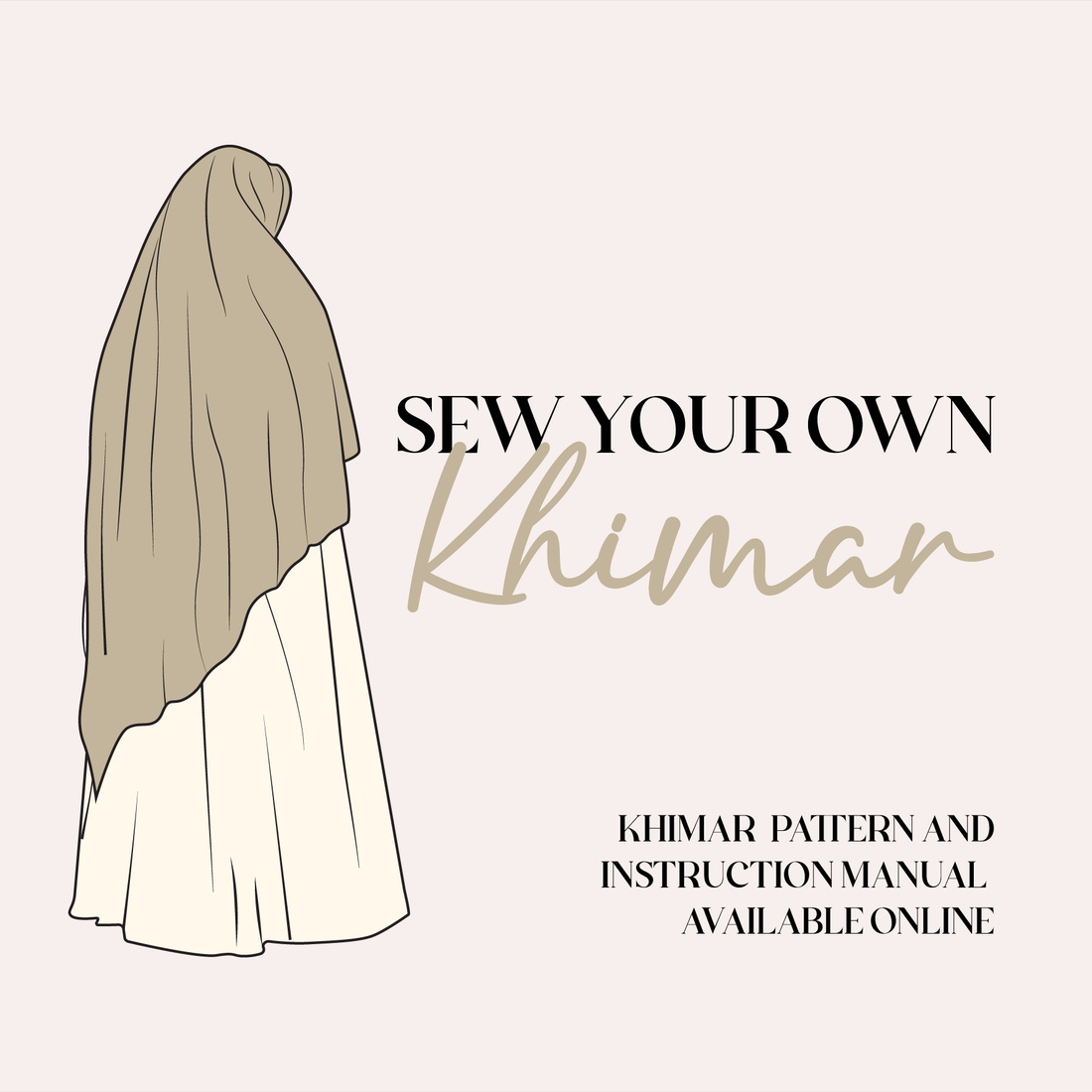 Women’s Diamond Khimar – Sewing Template